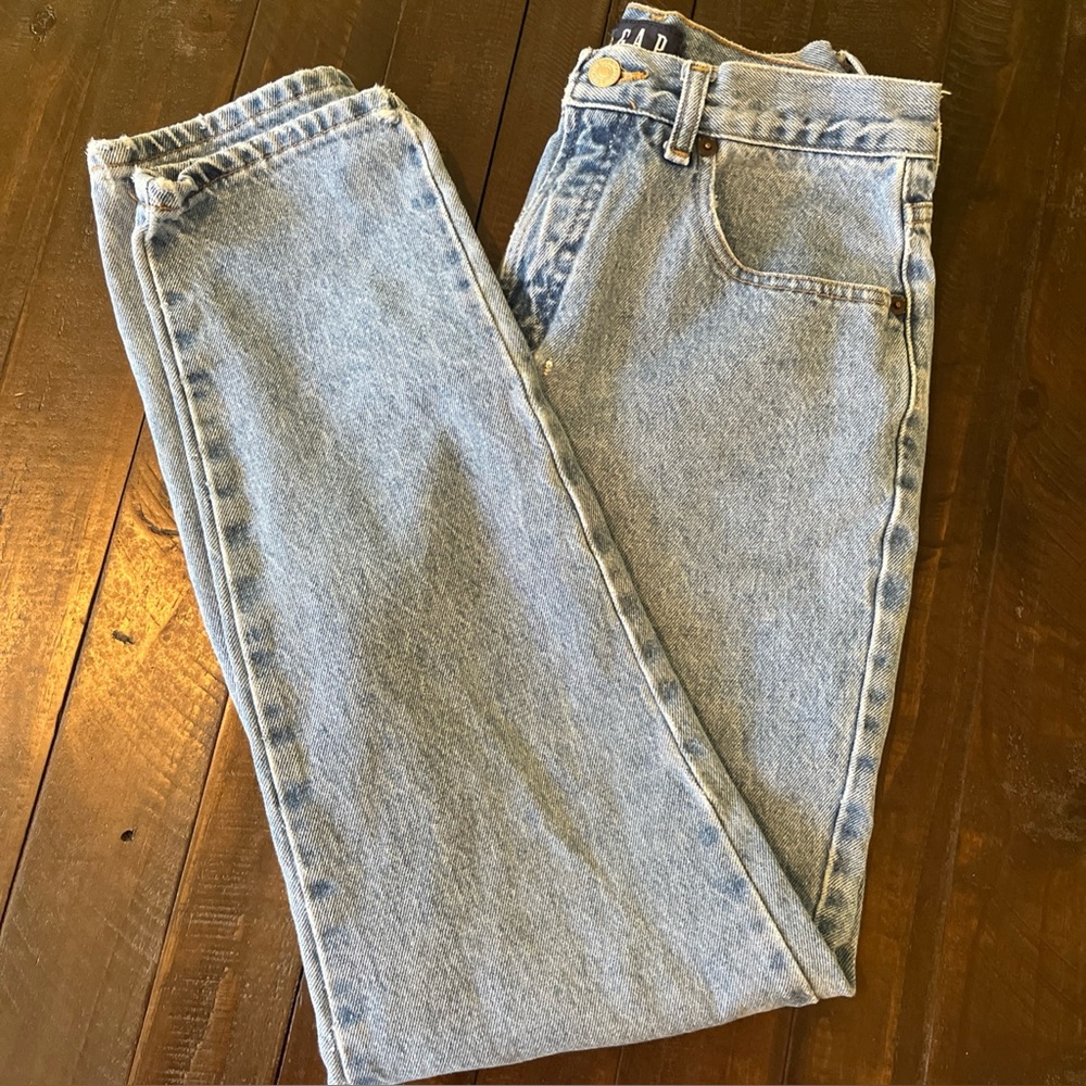 GAP Light Wash Blue Wide Leg Jeans